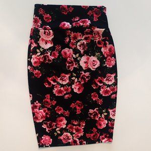 Floral Pencil Skirt